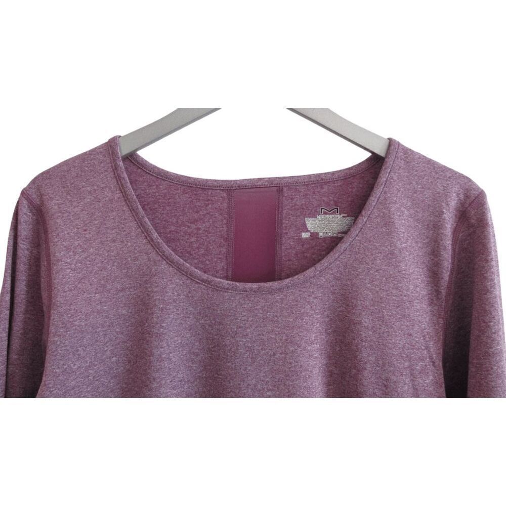 New Maidenform Purple Active Long Sleeve Top M - Picture 3 of 5